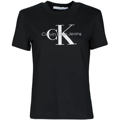 Calvin Klein Jeans Majice s kratkimi rokavi CORE MONOGRAM REGULAR TEE Črna