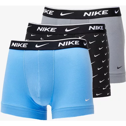 Nike trunk 3 pack swoosh print/ grey/ university blue