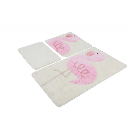 Lessentiel Maison set 3 prostirke flamingo, bele Cene