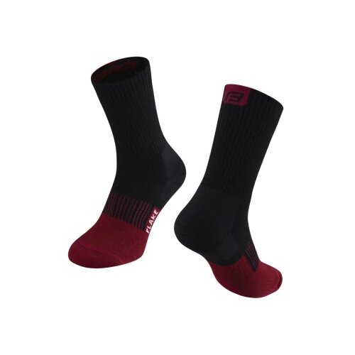 Force Čarape FLAKE, crno-bordo L-XL / 42-47 Cene