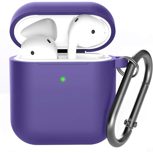 Venisymlis Silikonska torbica AirPods z obeskom za ključe, 360°C zaščitna prevleka, odporna na udarce, (22102373) Cene