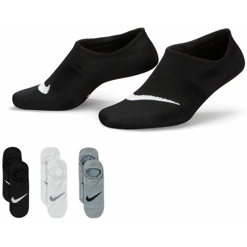 Nike Ženske čarape EVERYDAY PLUS LTWT FOOT 3/1 crne, bele i sive Slike