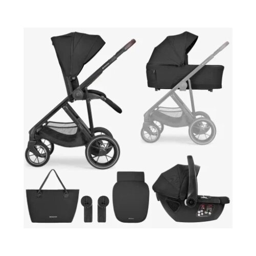 Kolica Chiara 3in1 set sa I-SIZE autosedi&scaron;tem i tvrdom korpom Black KKB11260 Cene