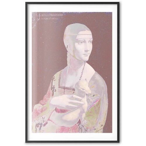  Plakat - Pastel Lady 60x90 Crni okvir s margom Slike