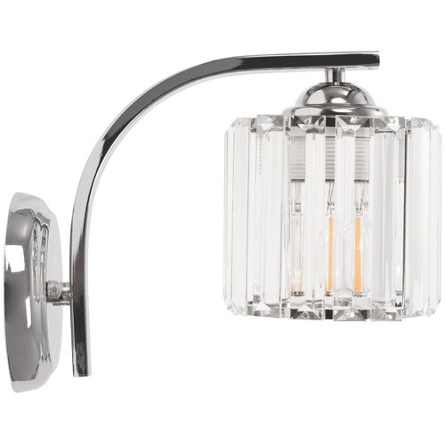 Toolight Kristalna zidna svjetiljka metalna krom APP509-1W Slike