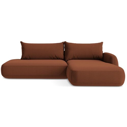 Makamii Sklopiva kutna garnitura boja terakote (s desnim kutom/s ležaljkom) Hale &amp;ndash; Slike