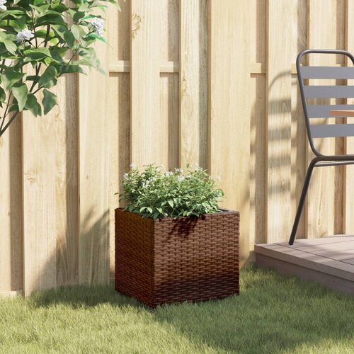  Vrtna sadilica smeđa 36 x 30 x 32 cm od poliratana Slike