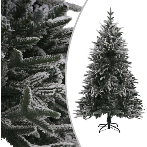  Umjetno božićno drvce sa snijegom zeleno 120 cm PVC i PE Slike