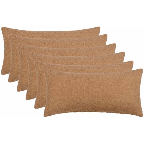  Presvlaka za jastuk 6 pcs HEERLEN Bež 40 x 80 cm Bouclé Cene