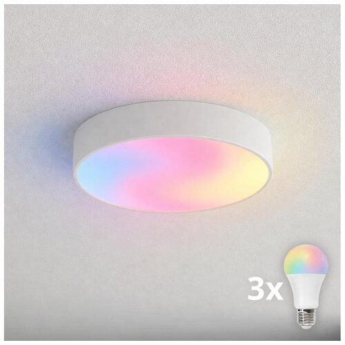  Brilagi - LED RGBW prigu&scaron;iva kupatilsko plafonsko svetlo CLARE 3xE27/9W/230V IP54 Wi-Fi belo Cene