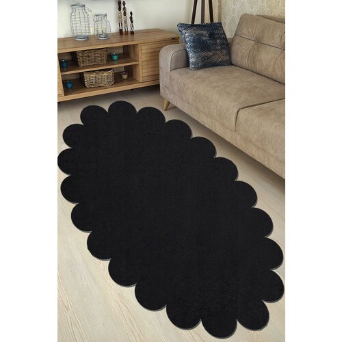 Conceptum Hypnose Tepih Ellipse Daisy, 120x180 cm, Crni Cene