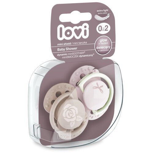 Lovi silikonska Dynamic duda 0-2m, Baby Shower Girl, 2 kom Cene