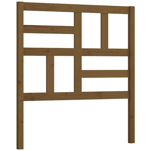 Maison Chic posteljno vzglavje - vzglavna omarica - nočna omarica medeno rjavo 96x4x104 cm trdna borovina, (21707117) Slike
