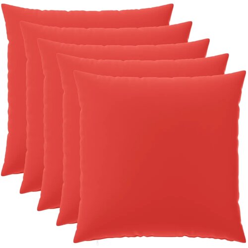  Presvlaka za jastuk 6 pcs HEERLEN Crvena 60 x 60 cm Poliester - Crvena 60 x 60 cm 6 Cene