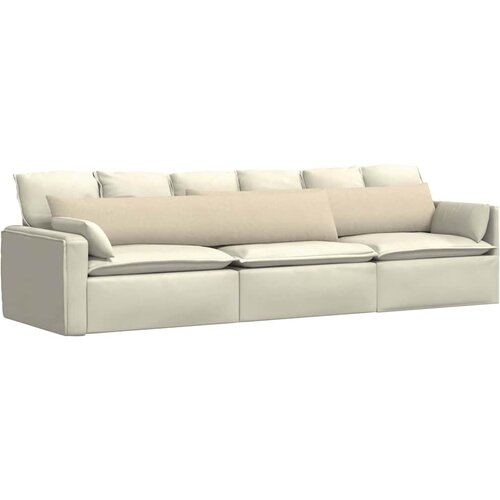  Jastučići za sofu 2 pcs Krema 200 x 40 cm tkanina Slike