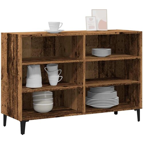 VidaXL Komoda boja starog drva 103,5 x 35 x 70 cm konstruirano drvo Slike