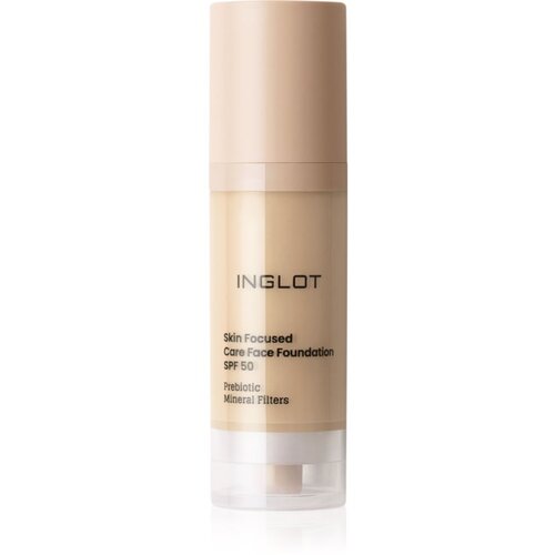 Inglot Skin Focused Care Face Foundation SPF 50 prekrivni tekoči puder SPF 50 odtenek 301 Light Olive 30 ml Cene