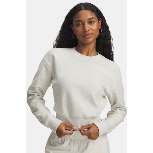 Under Armour Women&amp;#039;s sweatshirt Icon Terry Varsity Crew-WHT - Women&amp;#039;s Slike