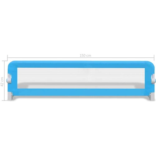 vidaXL Posteljno varovalo za otroke 2 kosa modro 150x42 cm, (20608977) Cene