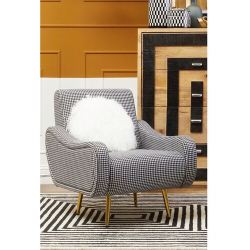 Premier Housewares Črno-bel fotelj Holli &amp;ndash; Slike
