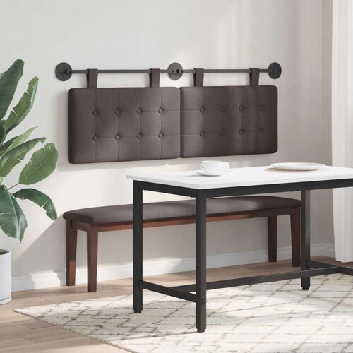  Viseće uzglavlje kreveta tkanina - Tamno smeđa 140 cm bez LED Cene