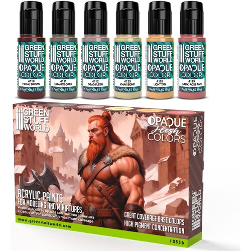 Green Stuff World Opaque Paint Set - Flesh Colours | Set Akrilnih Boja x6 Cene