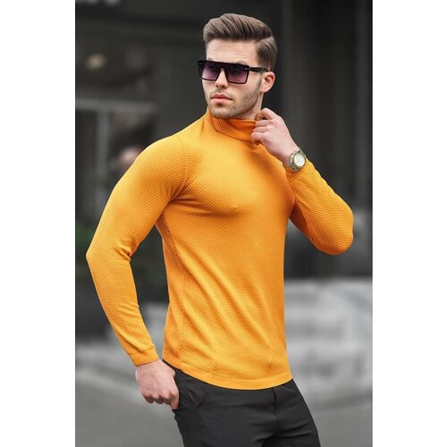 Madmext Sweater - Yellow - Regular fit Slike