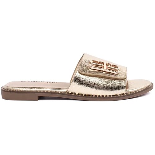 GOODIN Gold women's flip-flops on a flat sole Cijene