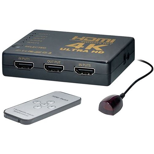 Transmedia 5-way HDMI Switch 4K@30Hz Cijene