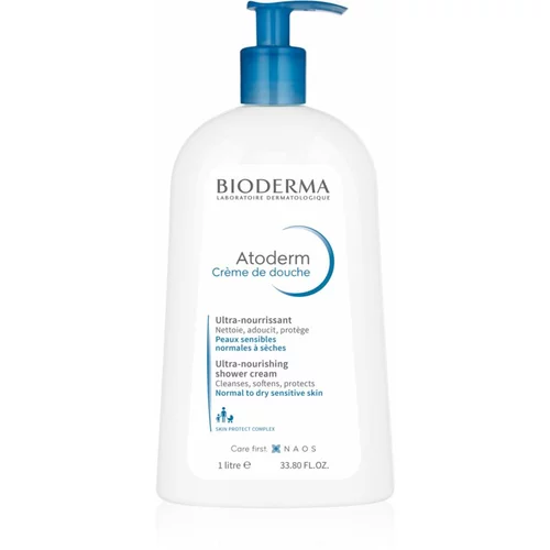 Bioderma Atoderm Shower Cream hranilna krema za prhanje za normalno in suho občutljivo kožo 1000 ml