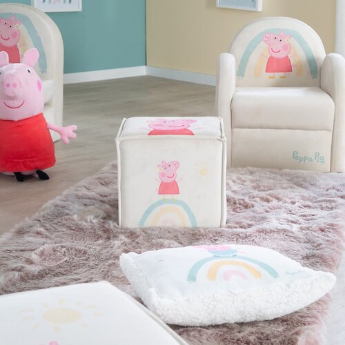 Roba Bijeli bar&amp;scaron;unast dječji tabure Peppa Pig &amp;ndash; Slike