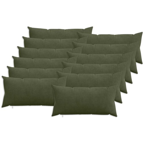  Presvlaka za jastuk 12 pcs HEERLEN Zelena 40 x 80 cm Kord Cene