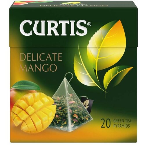 Curtis delicate mango - zeleni čaj sa mangom, ananasom i laticama cveća, 20x1.8g Slike