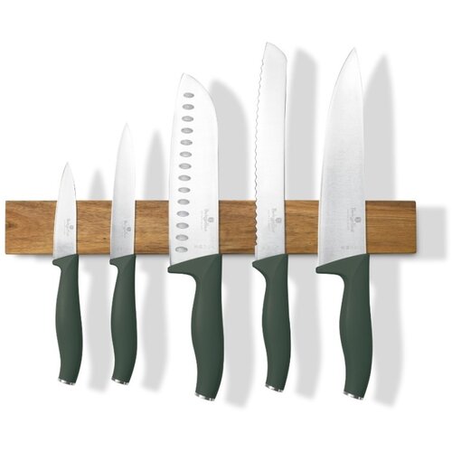 Berlinger Haus set noževa sa magnetnim držačem 6 delova matte green collection BH-2978 Cene