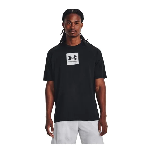 Under Armour UA Tech Print Fill SS Shirt, Black/White - M, (21587198)