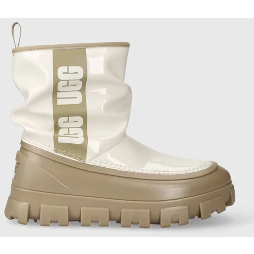 Ugg Gumene čizme Classic Brellah Mini za žene, boja: bež, 1144059