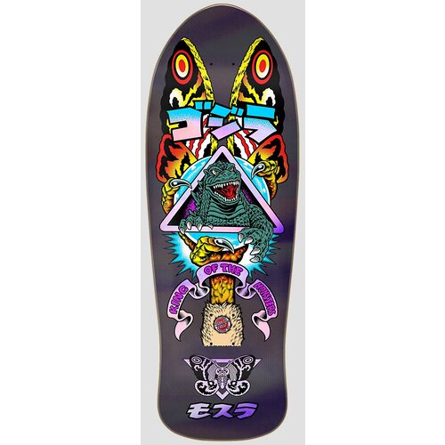 Santa Cruz X Godzilla Mothra Natas 10.5&amp;quot; Skateboard deska black Slike