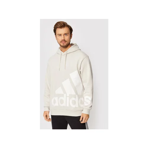 Adidas Jopa Essentials Giant Logo Fleece HL6928 Bež Loose Fit