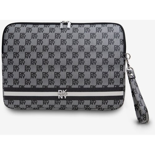 Dkny PU Leather Checkered Pattern and Stripe Notebook 13/14 Black" Ovitek Vijolična Cene