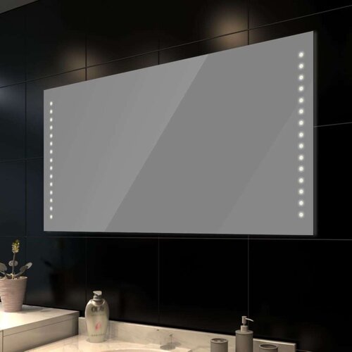  Zidno Ogledalo za kupaonicu s LED svjetlom 100 x 60 cm ( D x Š) Cene