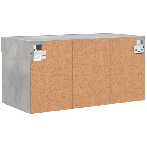  ormarić s LED svjetlima siva boja betona 60x30x30 cm Slike