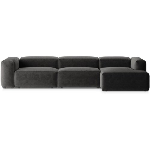 Cosmopolitan Design Tamno siva kutna garnitura (s desnim kutom/s ležaljkom) Bergano &amp;ndash; Slike