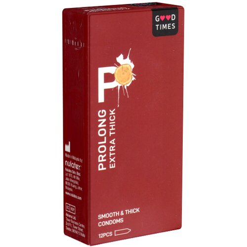 Good Times Prolong Extra Thick Condoms 12 pack Slike