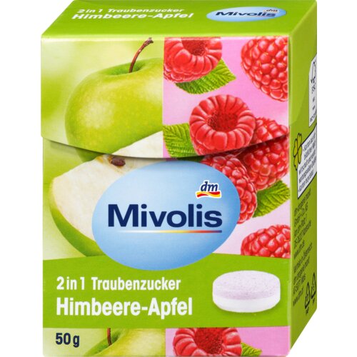 Mivolis Komprimati grožđanog šećera malina i jabuka 50 g Cene