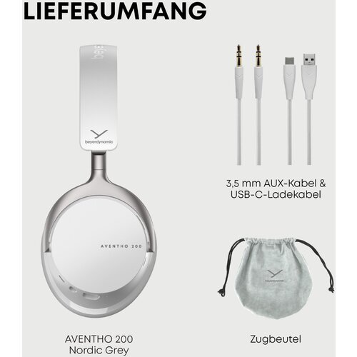 Beyerdynamic aventho 200 nordic sivi bluetooth bežicne open-ear slu&amp;scaron;alice. Slike