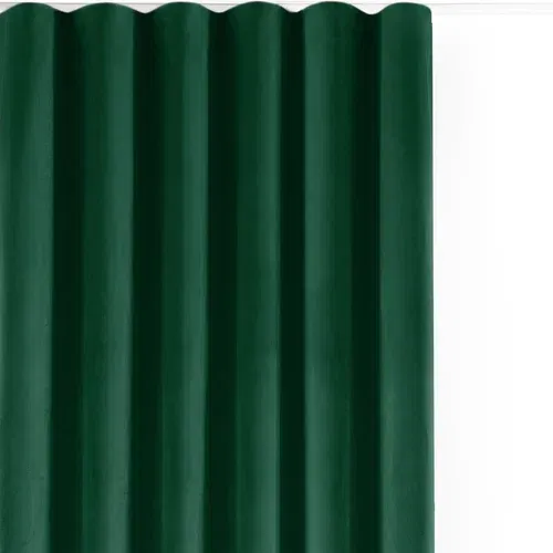 Filumi Zelena zavjesa za djelomično zamračenje od samta 400x250 cm Velto –