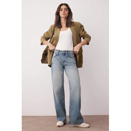 TRENDYOLMILLA ženske pantalone model Twoaw26Je00078, Plava Cene