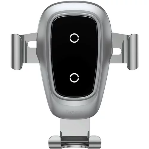 Baseus gravity brezžični qi polnilec in univerzalni nosilec za pametne telefone - silver