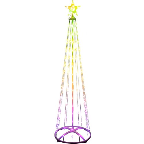  LED RGB spolja&amp;scaron;nja božićna jelka 190xLED/230V 1,8 m IP44 + daljinski upravljač Slike