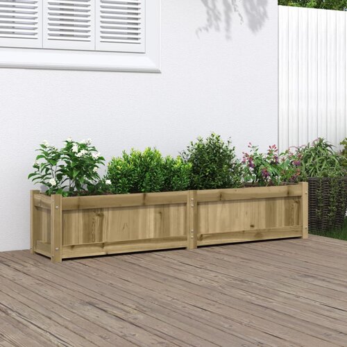 vidaXL Vrtno cvetlično korito 150x31x31 cm impregnirana borovina Cene